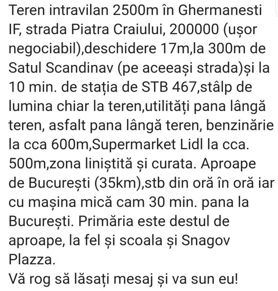 Ghermanesti, IF, strada Piatra Craiului.
